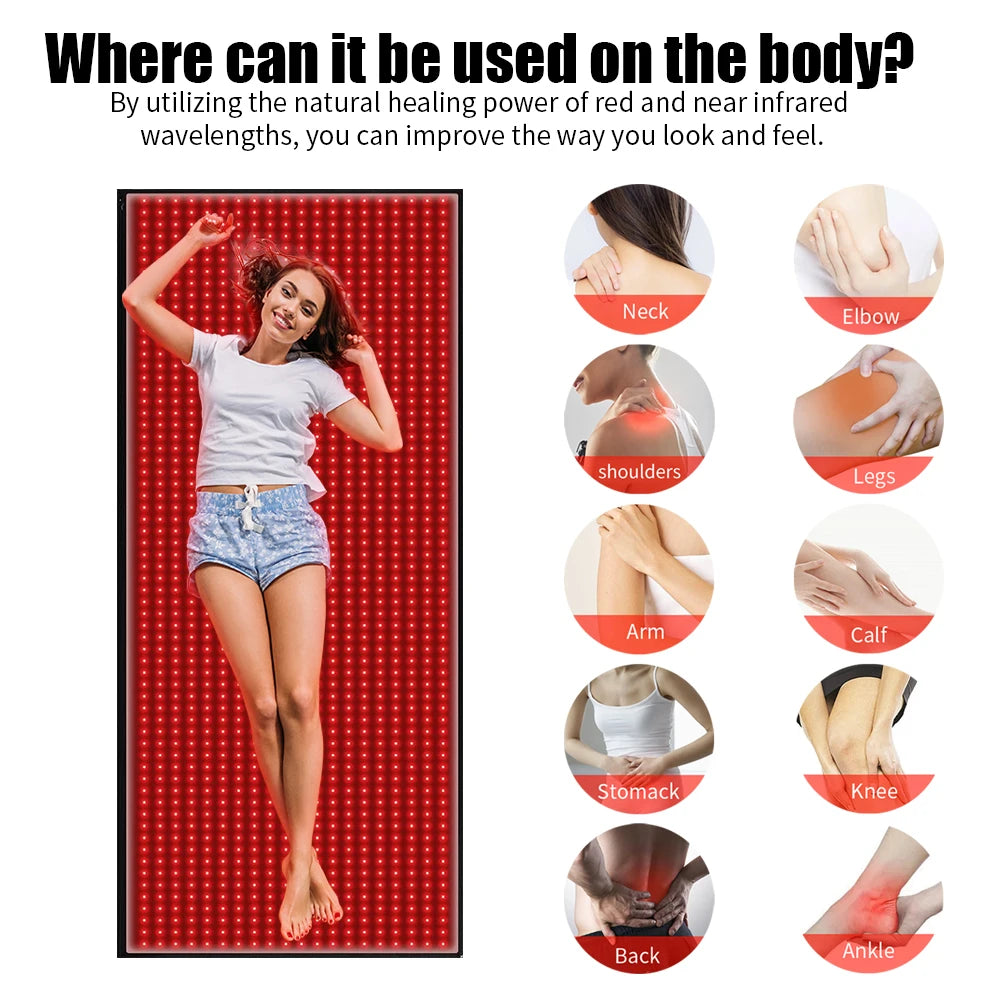 Red Light Therapy Mat For Pain Relief And Wellness