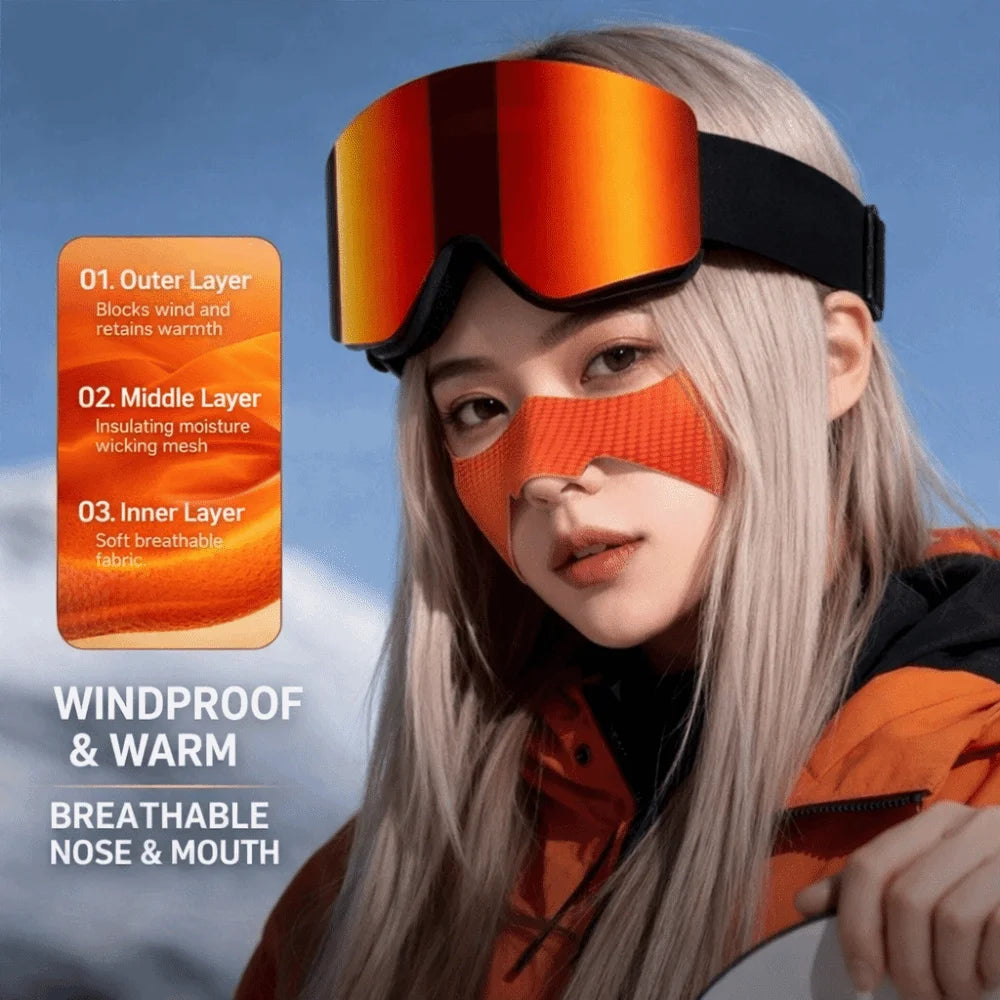 Winter Ski Anti Frost Nose Cover Windproof Thermal Face Mask