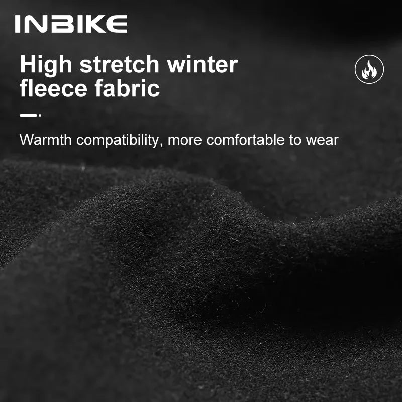 INBIKE Men's Windproof Thermal Cycling Bib Tights With 3D Padding