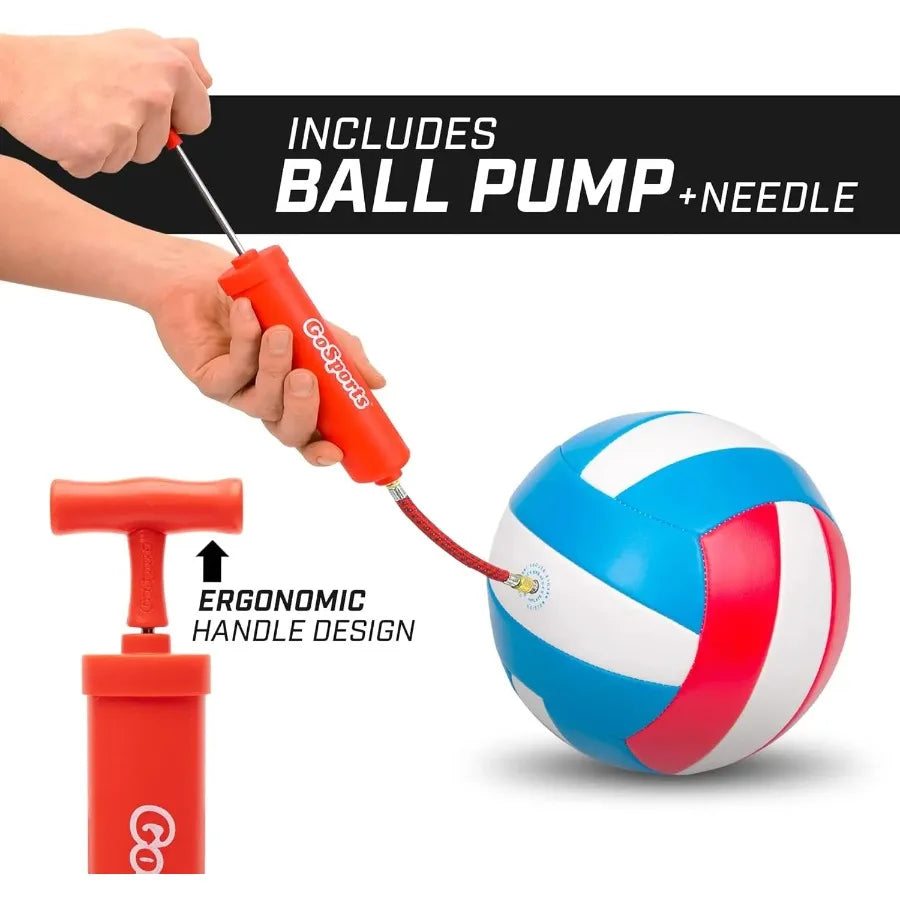Soft Touch Volleyball With Pump For Indoor And Outdoor Play