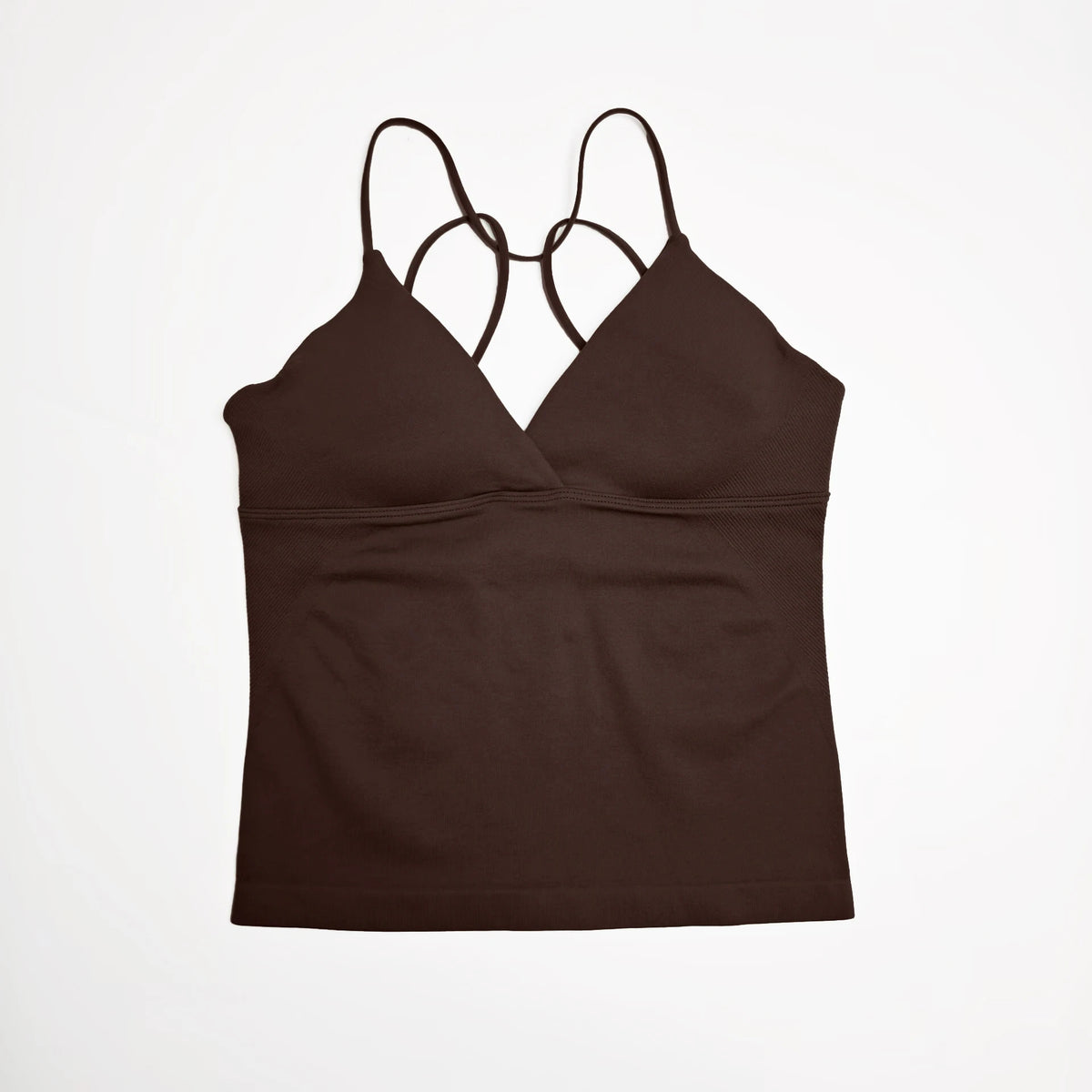 NCLAGEN Women's Twist Front Longline Seamless Yoga Workout Tank Top