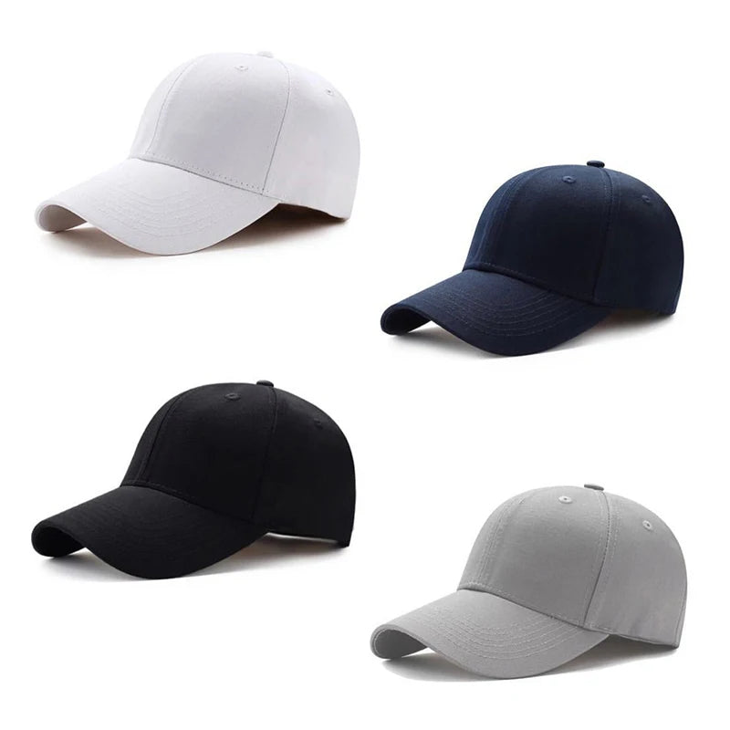 NONECN Unisex Cotton Baseball Cap Solid Hat Adjustable Golf