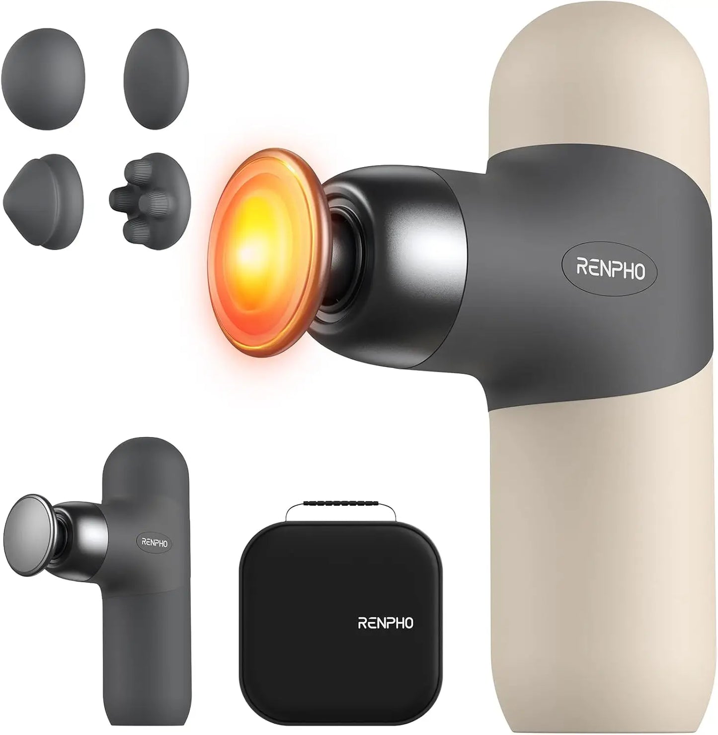 Thermal Massage Gun With Heat Portable Deep Tissue Percussion Massager