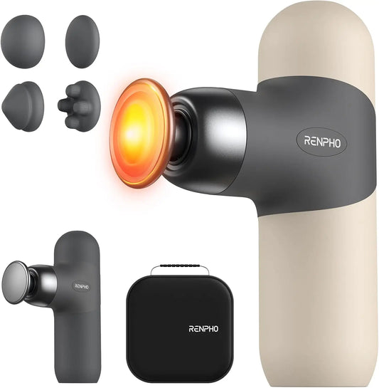Thermal Massage Gun With Heat Portable Deep Tissue Percussion Massager
