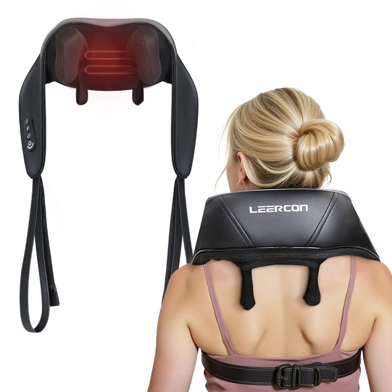 LEERCON Shiatsu Neck And Shoulder Massager With Soothing Heat