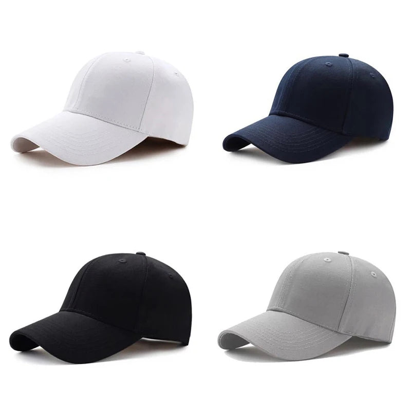 NONECN Unisex Cotton Baseball Cap Solid Hat Adjustable Golf