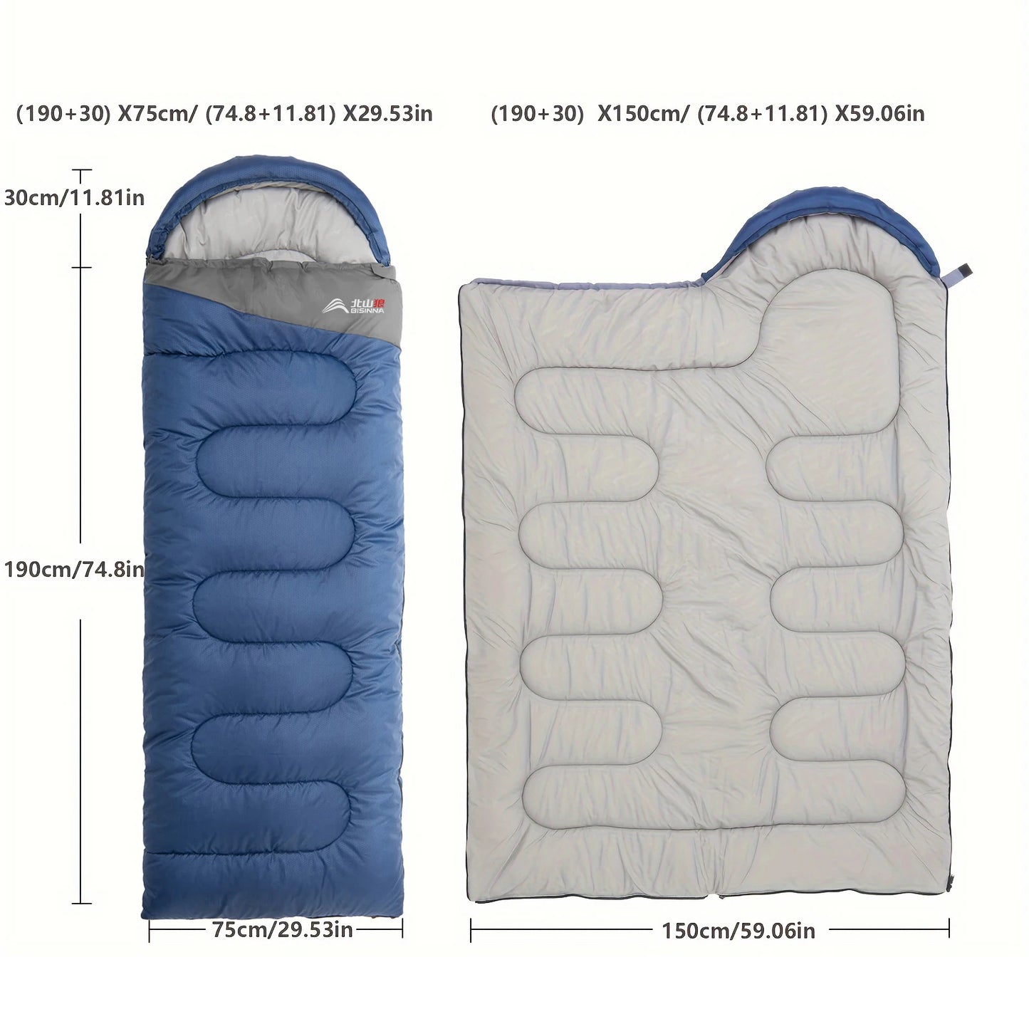 BISINNA Ultralight Camping Sleeping Bag Waterproof For Outdoor Adventures