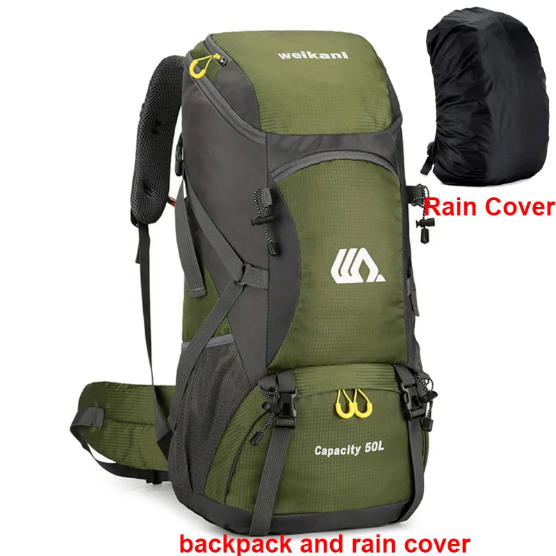 Scione Travel Backpack Waterproof For Outdoor Hiking And Camping