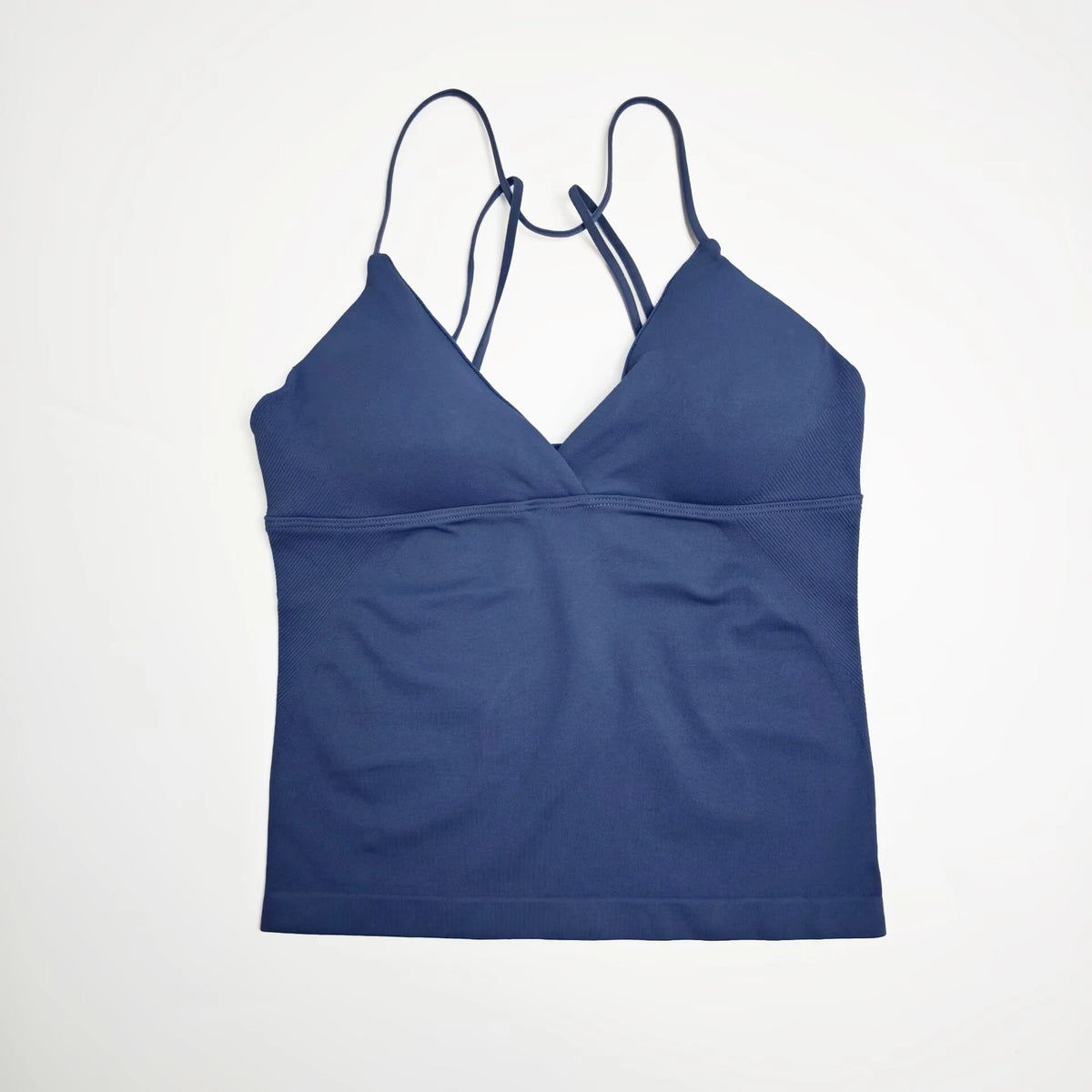 NCLAGEN Women's Twist Front Longline Seamless Yoga Workout Tank Top