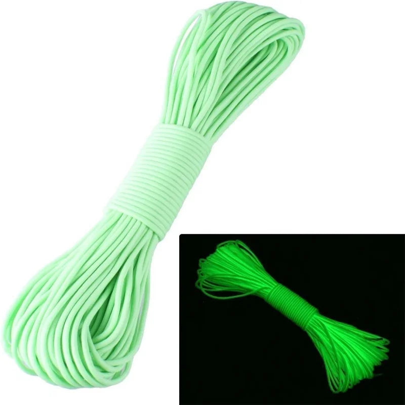 Luminous Paracord Nylon 550 Tent Cord For Outdoor Camping Gear