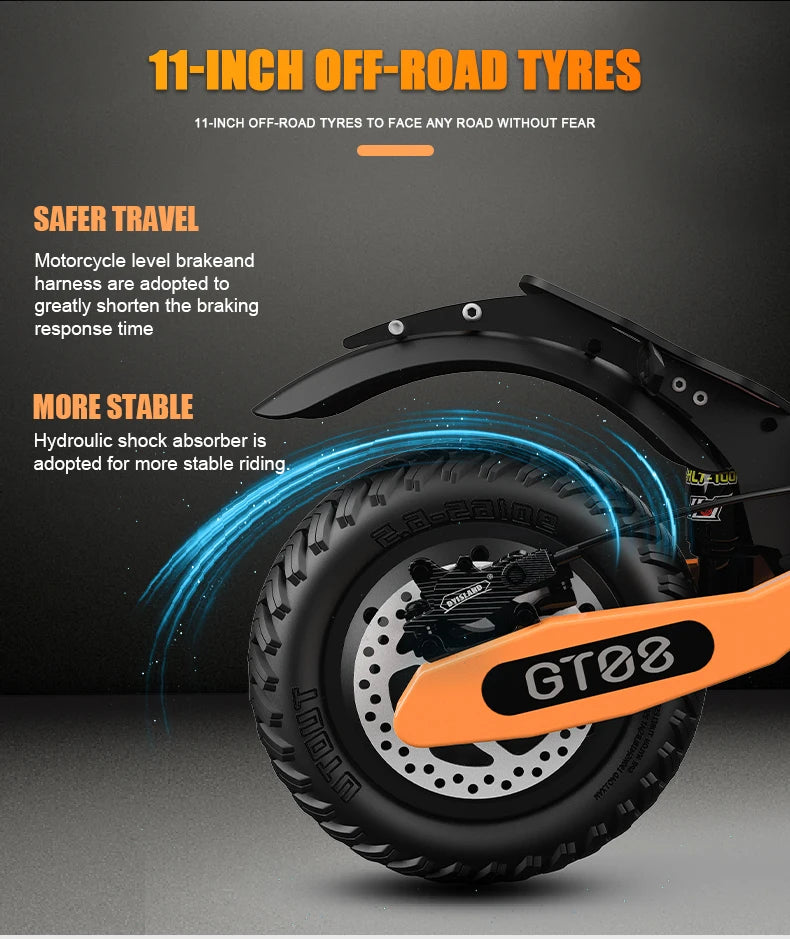 Arwibon GT08 Electric Scooter, 5600W Motor, Folding, 46 MPH