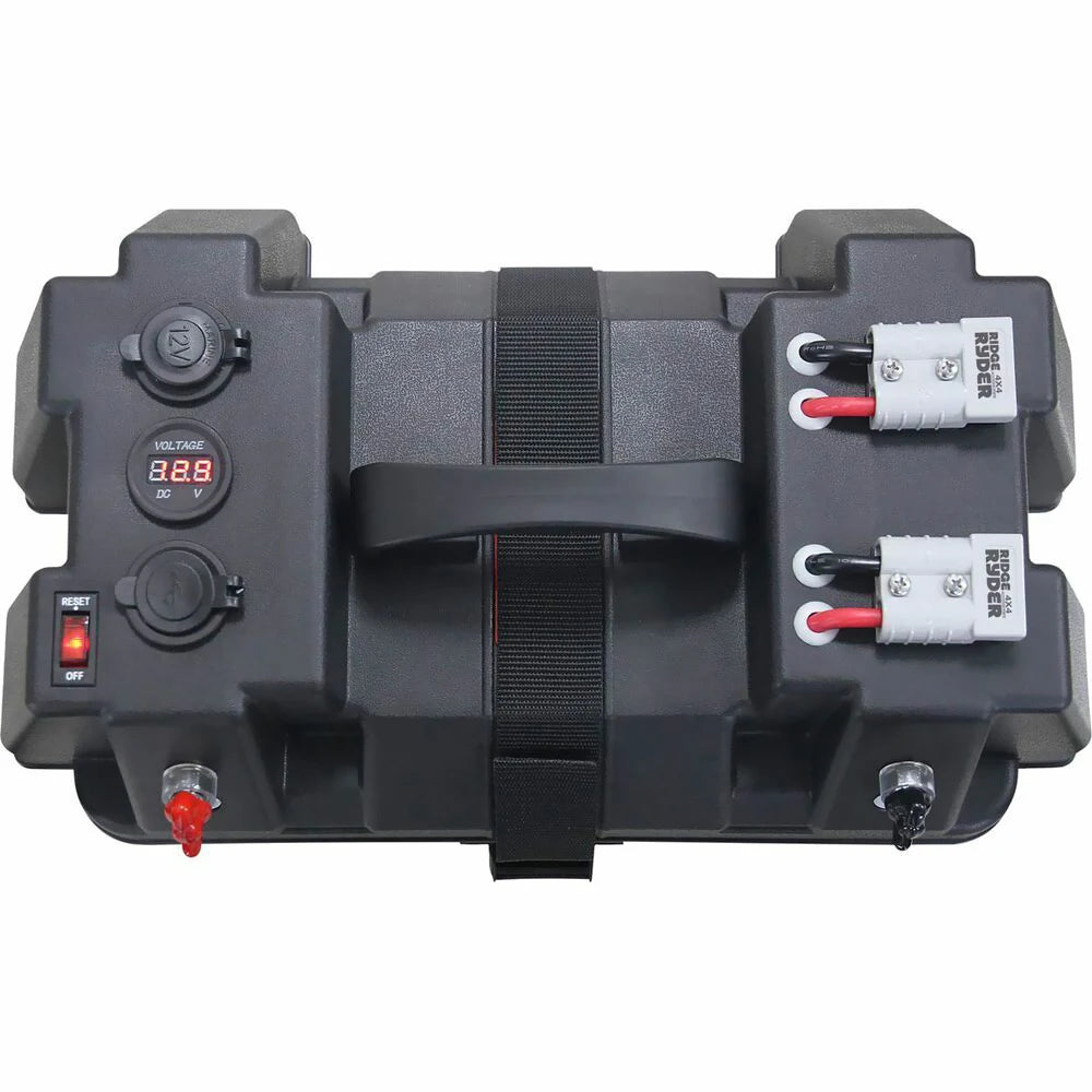 BYSSEA 12-24V Marine Battery Box With USB Charger And Voltmeter