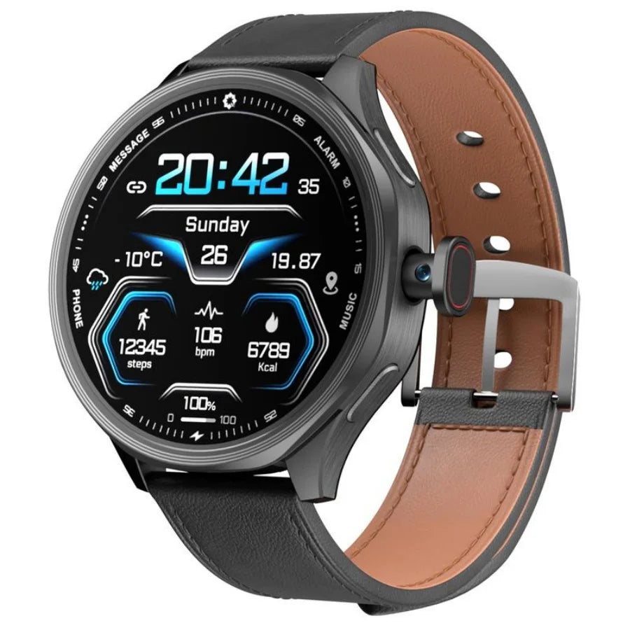 W&O Android 4G SIM Smartwatch With Rotating Camera GPS