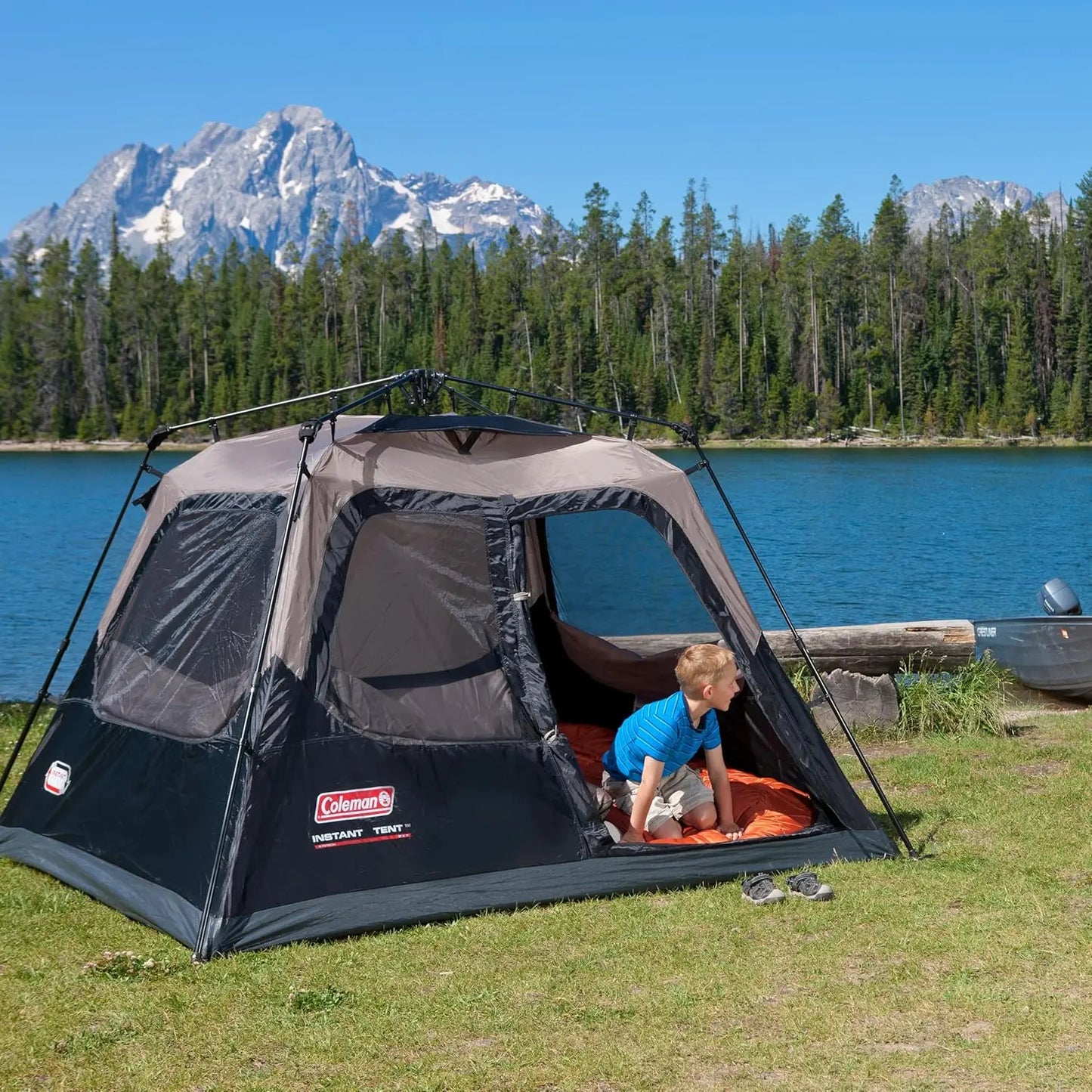 Instant Family Camping Tent With One Minute Setup And Portable Carry Bag