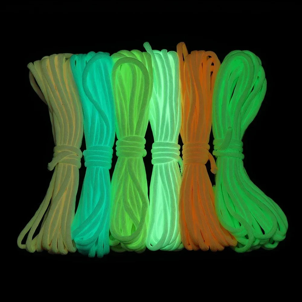 Luminous Paracord Nylon 550 Tent Cord For Outdoor Camping Gear