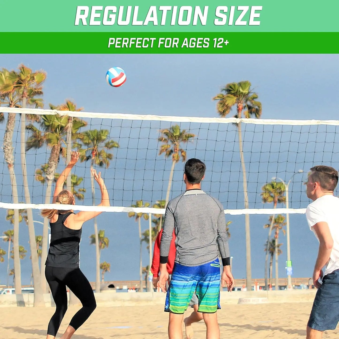 Soft Touch Volleyball With Pump For Indoor And Outdoor Play