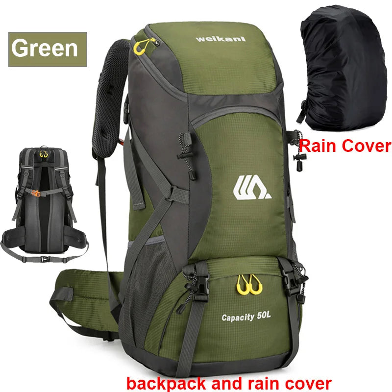 Scione Travel Backpack Waterproof For Outdoor Hiking And Camping