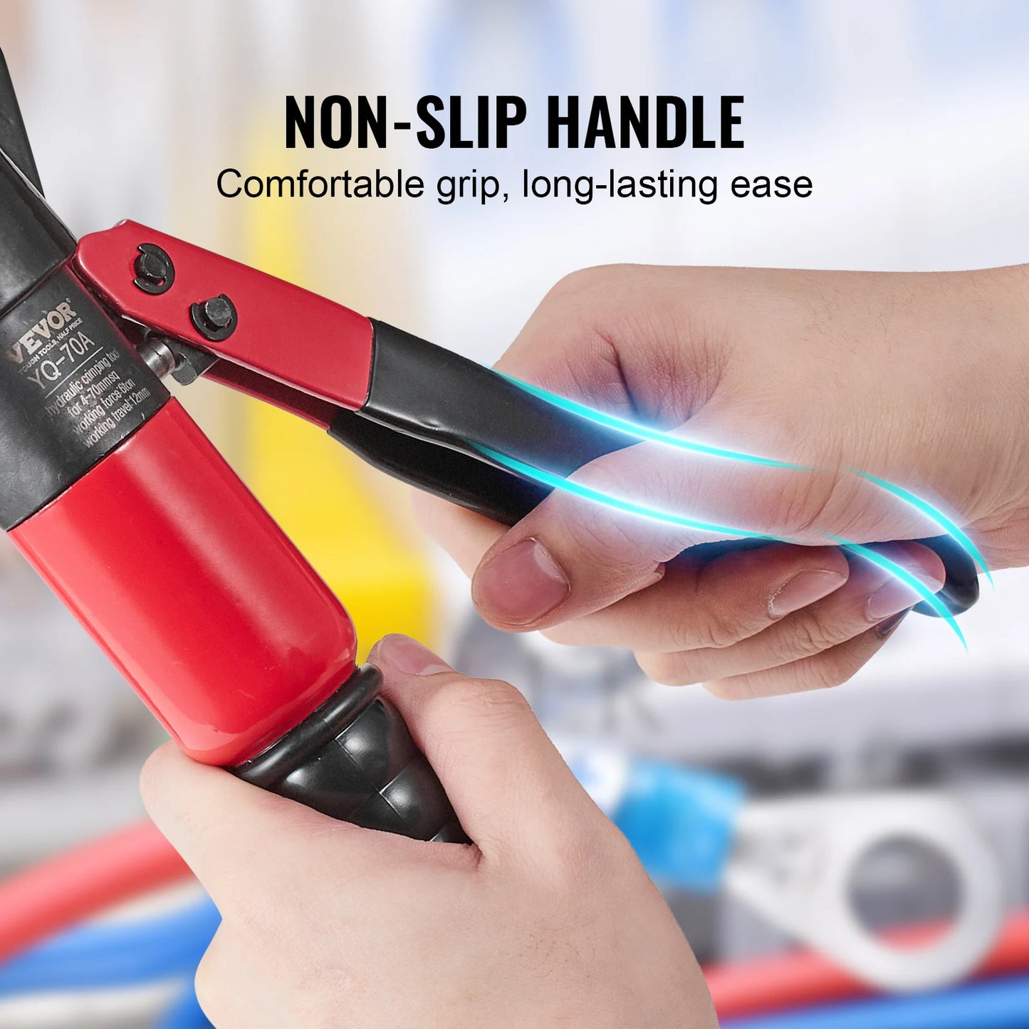 SucceBuy AWG12-2/0 Hydraulic Crimping Tool With Pliers And Gloves