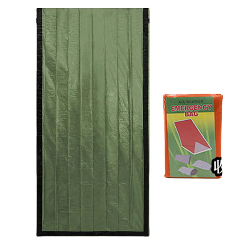 APWIKOGER Emergency Mylar Thermal Blanket Sleeping Bag For Outdoors