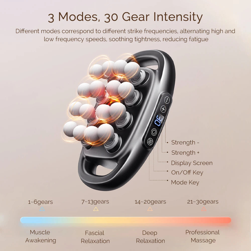 Foreverlily 16-Head Fascia Gun High Frequency Vibration Massage