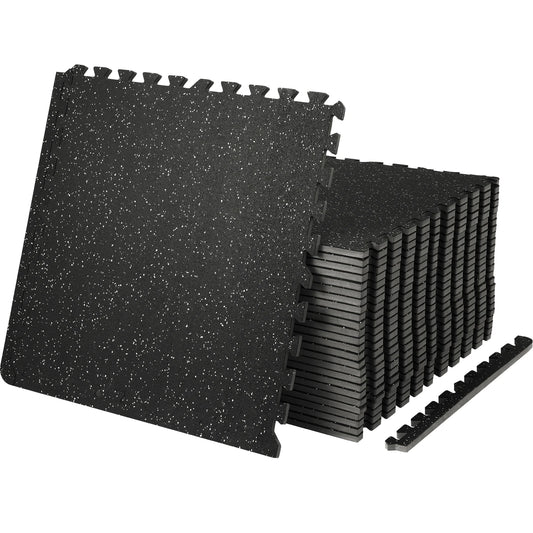 SucceBuy Interlocking Gym Floor Mats for Home Workout Protection