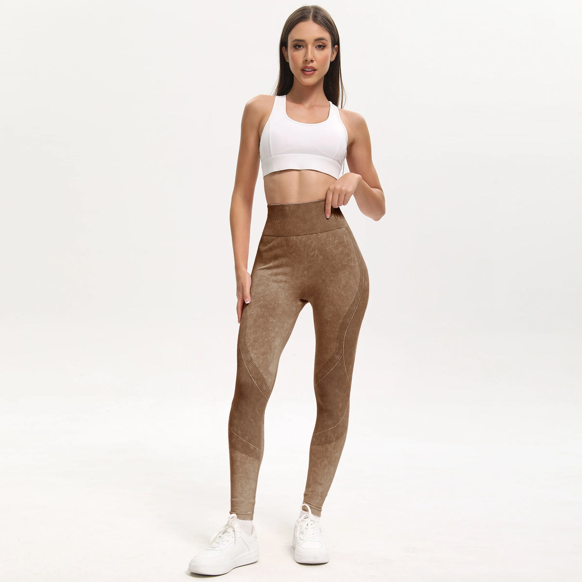 Women's High Waisted Seamless Butt Lifting Yoga Leggings for Fitness and Sports