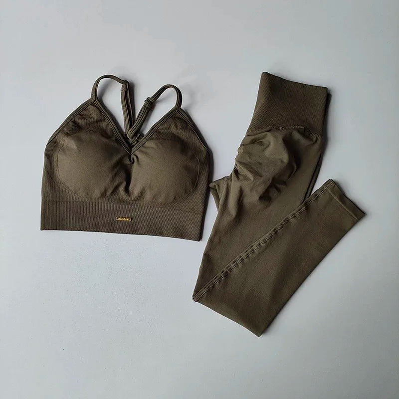 High-Waisted Hip-Lifting Women's Yoga Fitness Suit