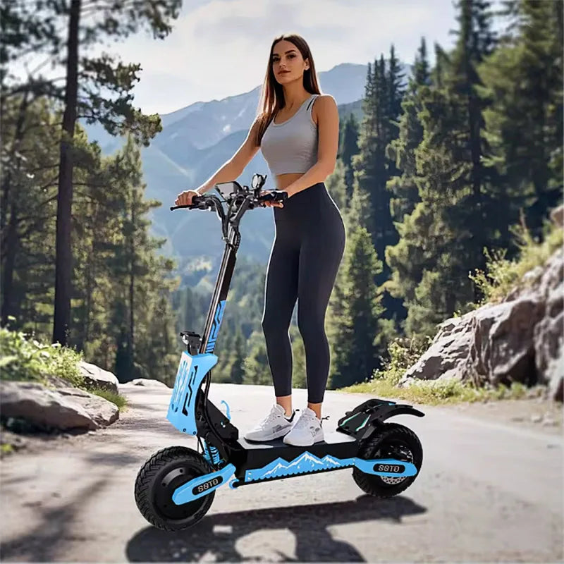 Arwibon 5600W Dual Motor Electric Scooter Off Road Folding