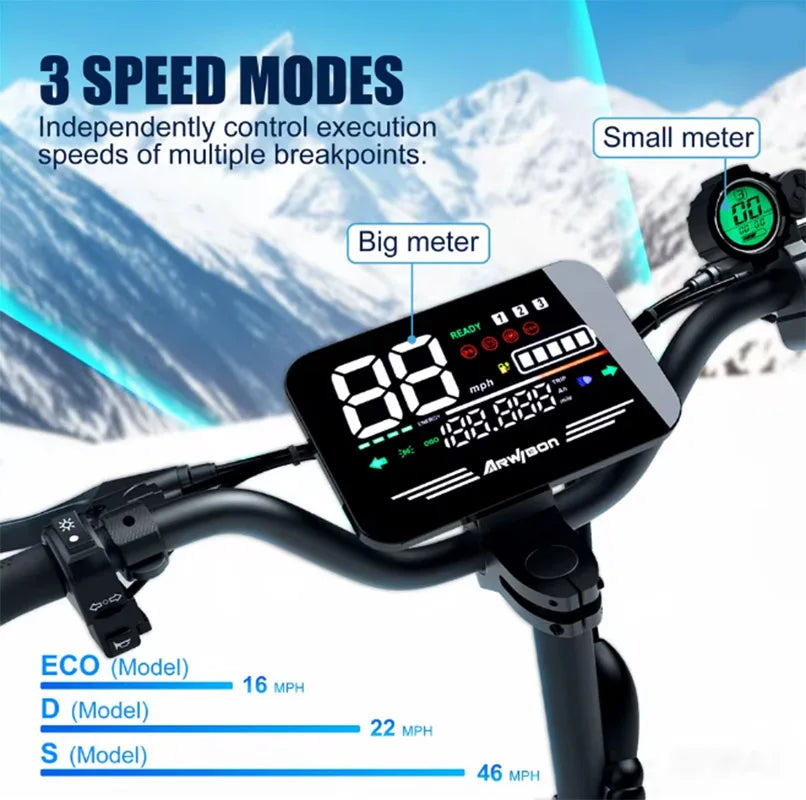 Arwibon 5600W Dual Motor Electric Scooter Off Road Folding