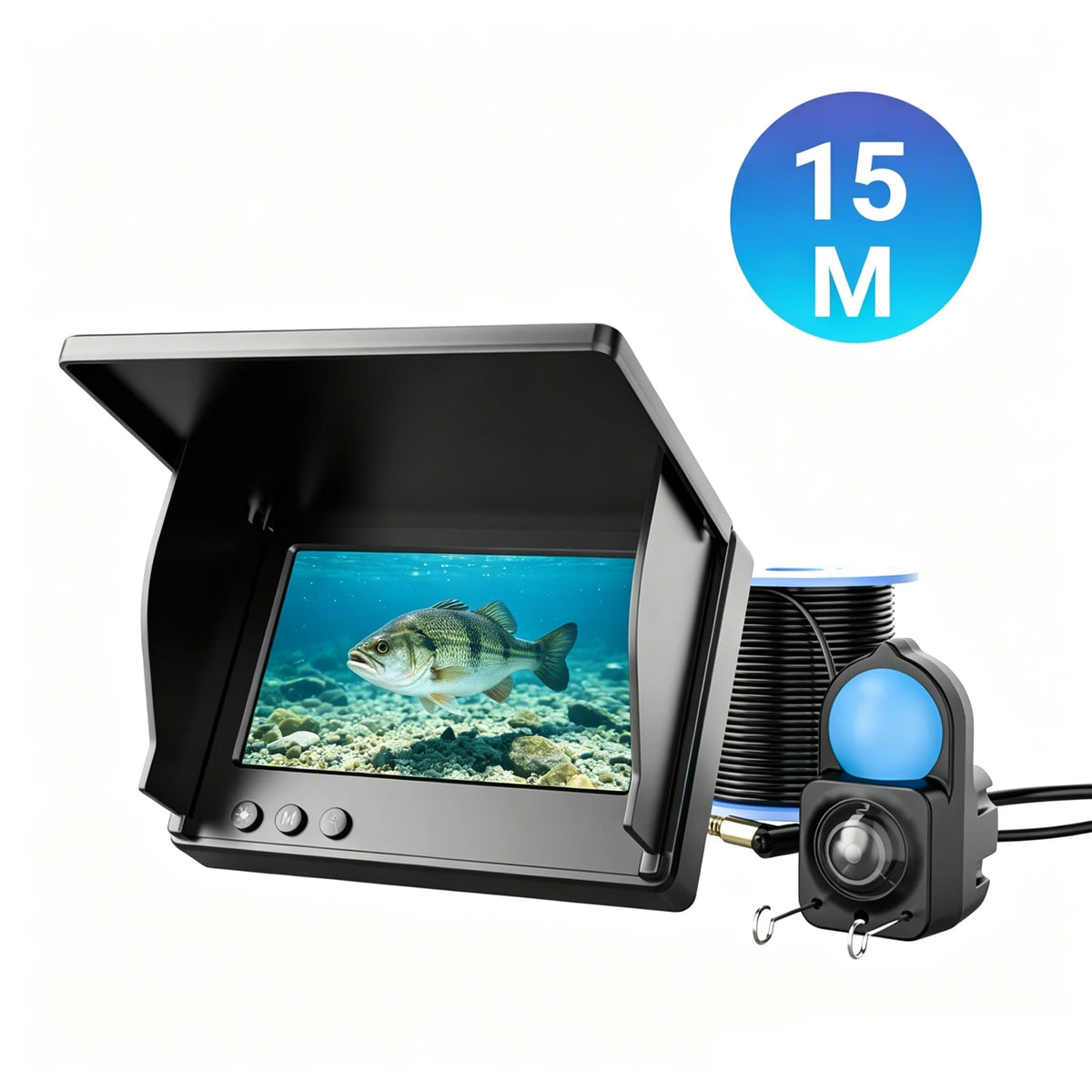 Underwater Fishing Camera With Monitor Night Vision And Depth Finder