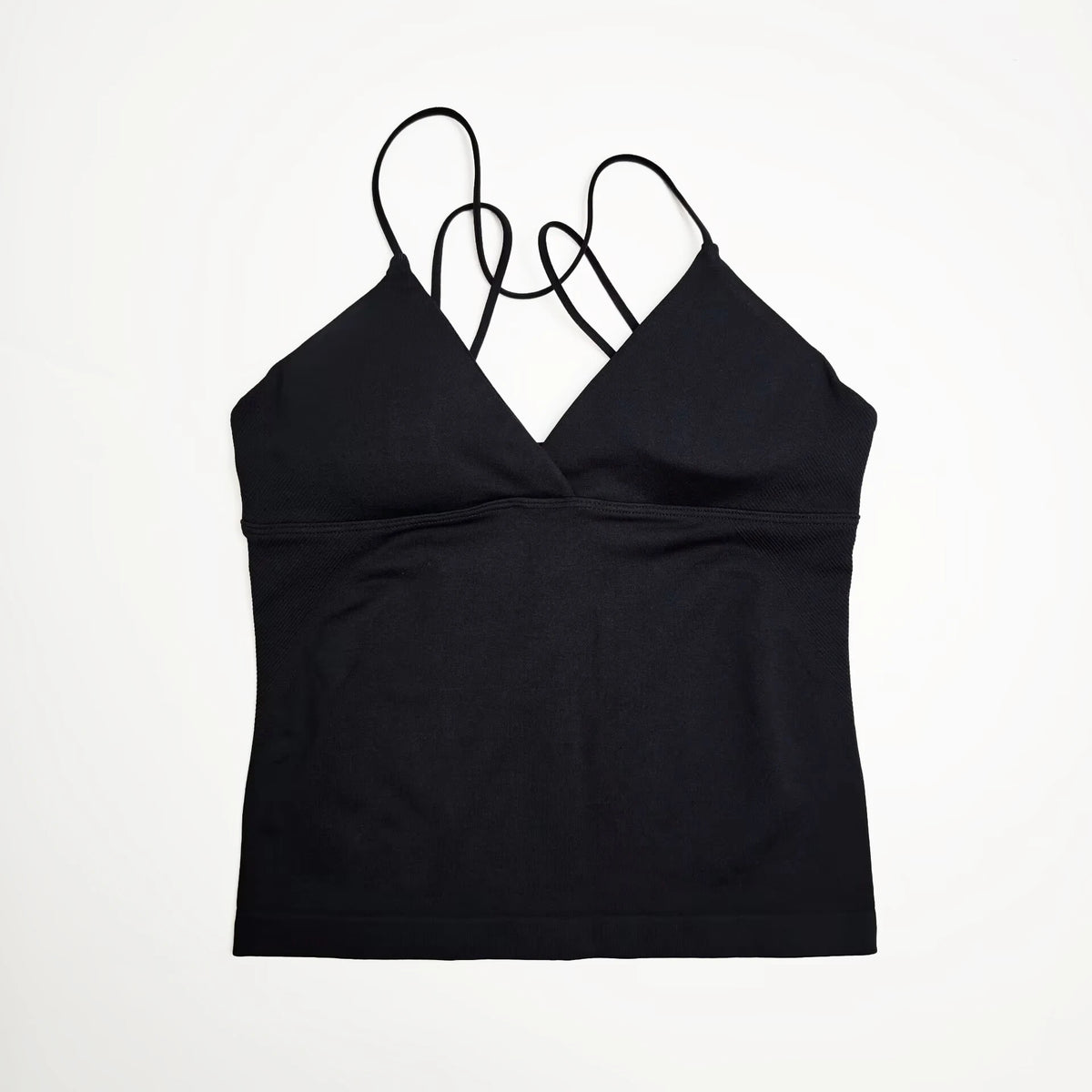 NCLAGEN Women's Twist Front Longline Seamless Yoga Workout Tank Top