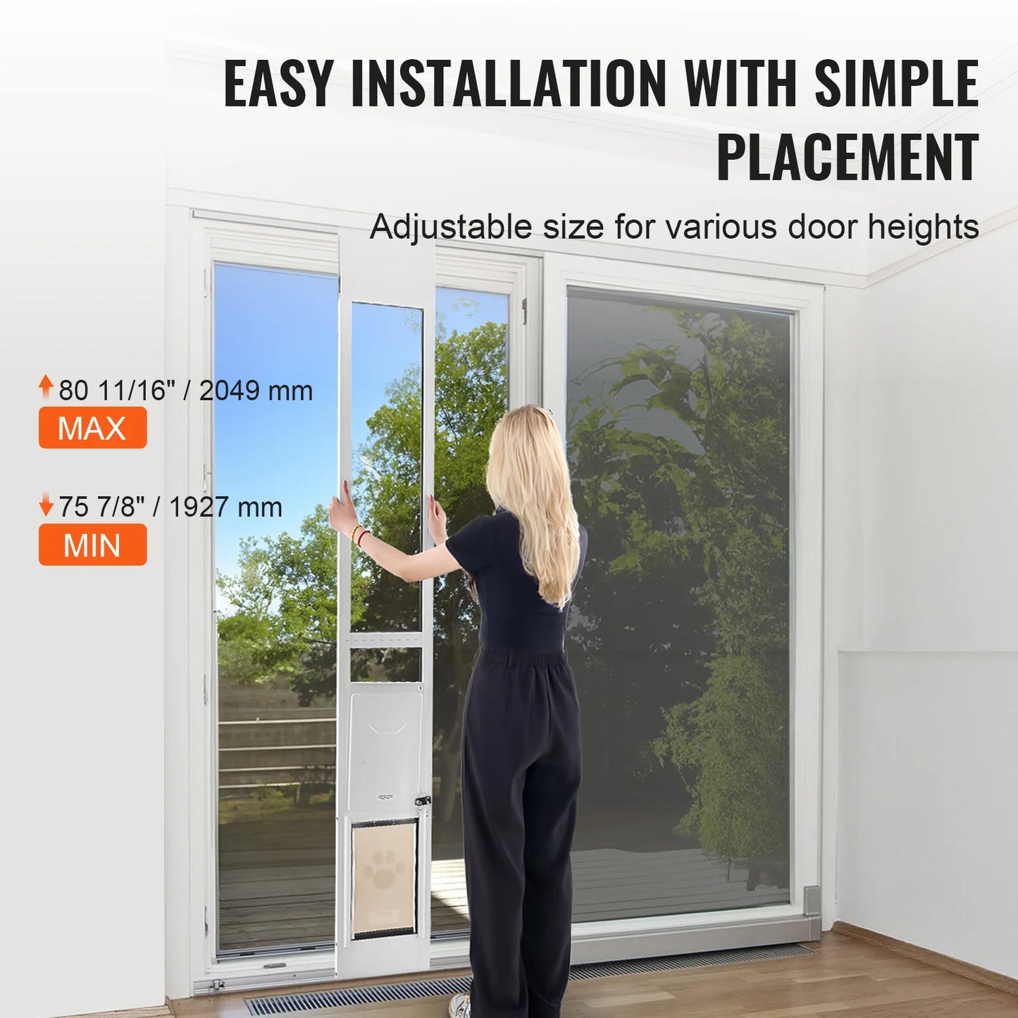 NONEDogDoor Sliding Glass Pet Door For Doors And Gates