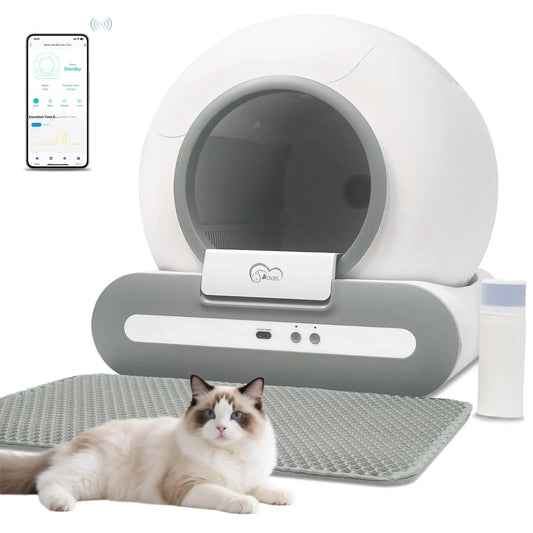 DOEL Self-Cleaning Cat Litter Box App Control and WiFi
