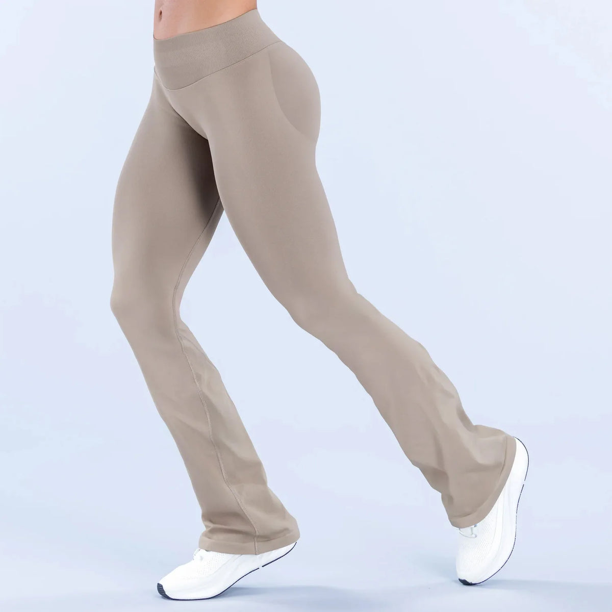 NCLAGEN Women's Seamless Flared Yoga Leggings for Fitness Workouts