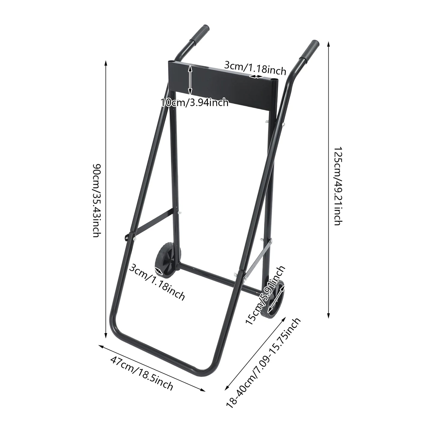 Outboard Motor Engine Trolley Stand Foldable Heavy Duty Carrier Cart