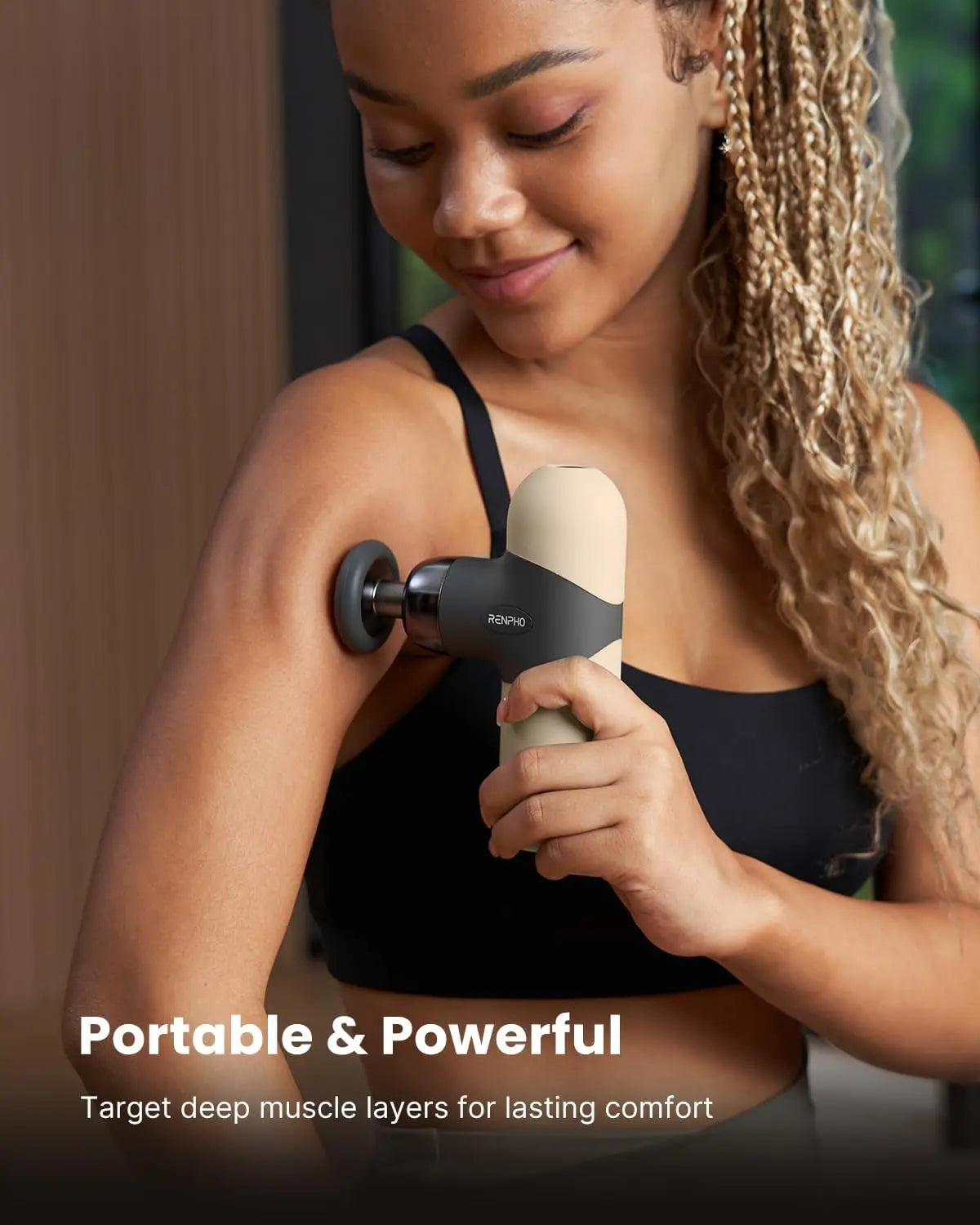 Thermal Massage Gun With Heat Portable Deep Tissue Percussion Massager
