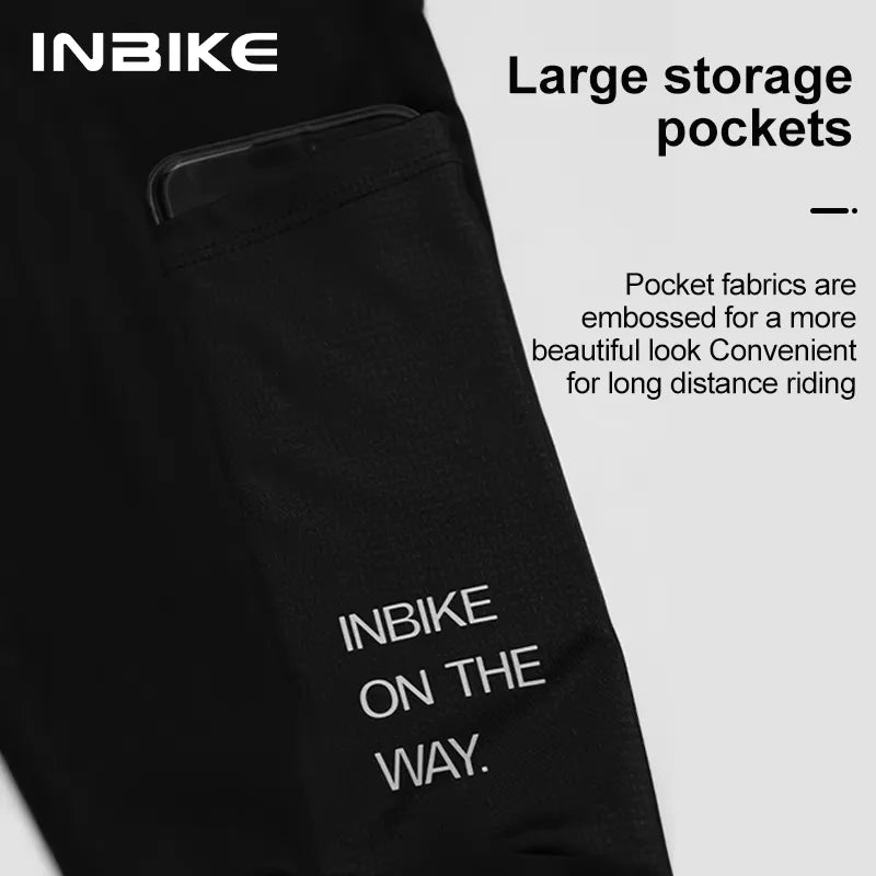 INBIKE Men's Windproof Thermal Cycling Bib Tights With 3D Padding