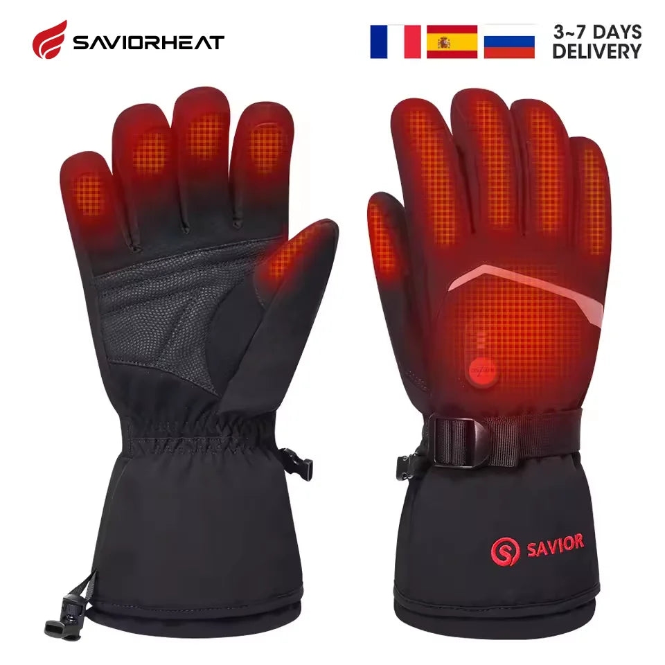 Savior Rechargeable Heated Gloves for Skiing Cycling And Hiking