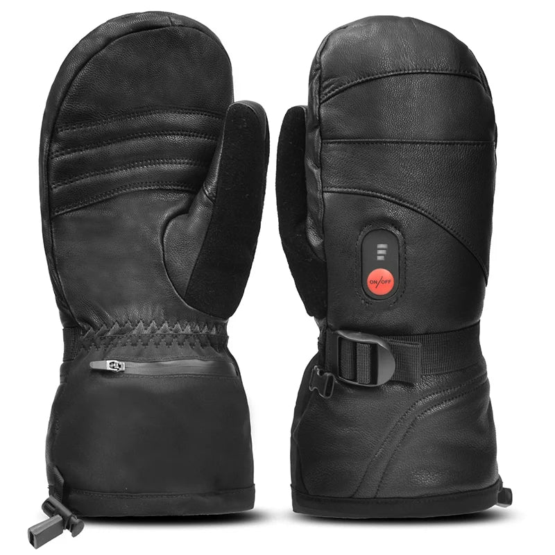 Savior Heat Heated Waterproof Touchscreen Ski Gloves for Winter Sports