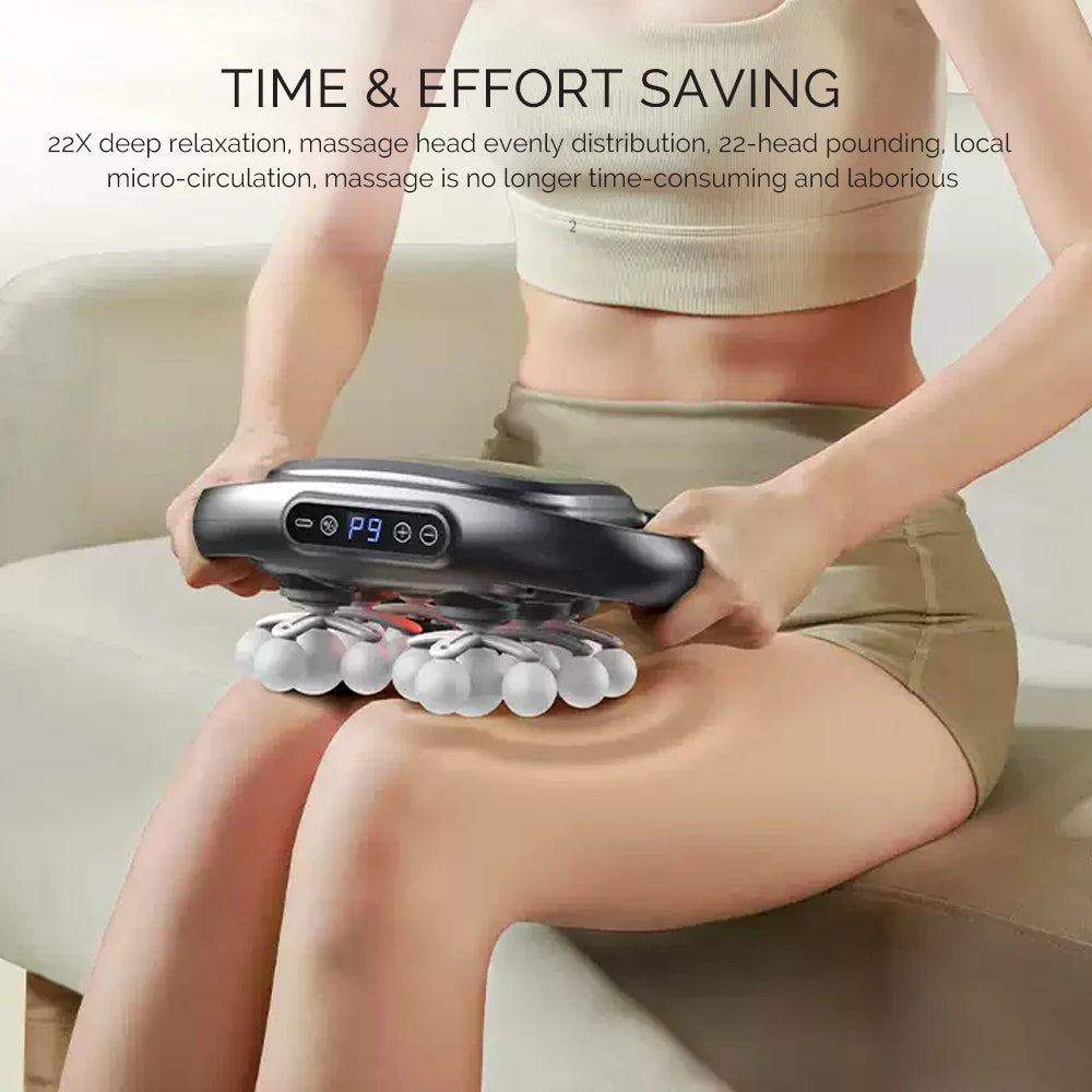 Foreverlily 22 Head Fascia Gun Massage With High Frequency Vibration