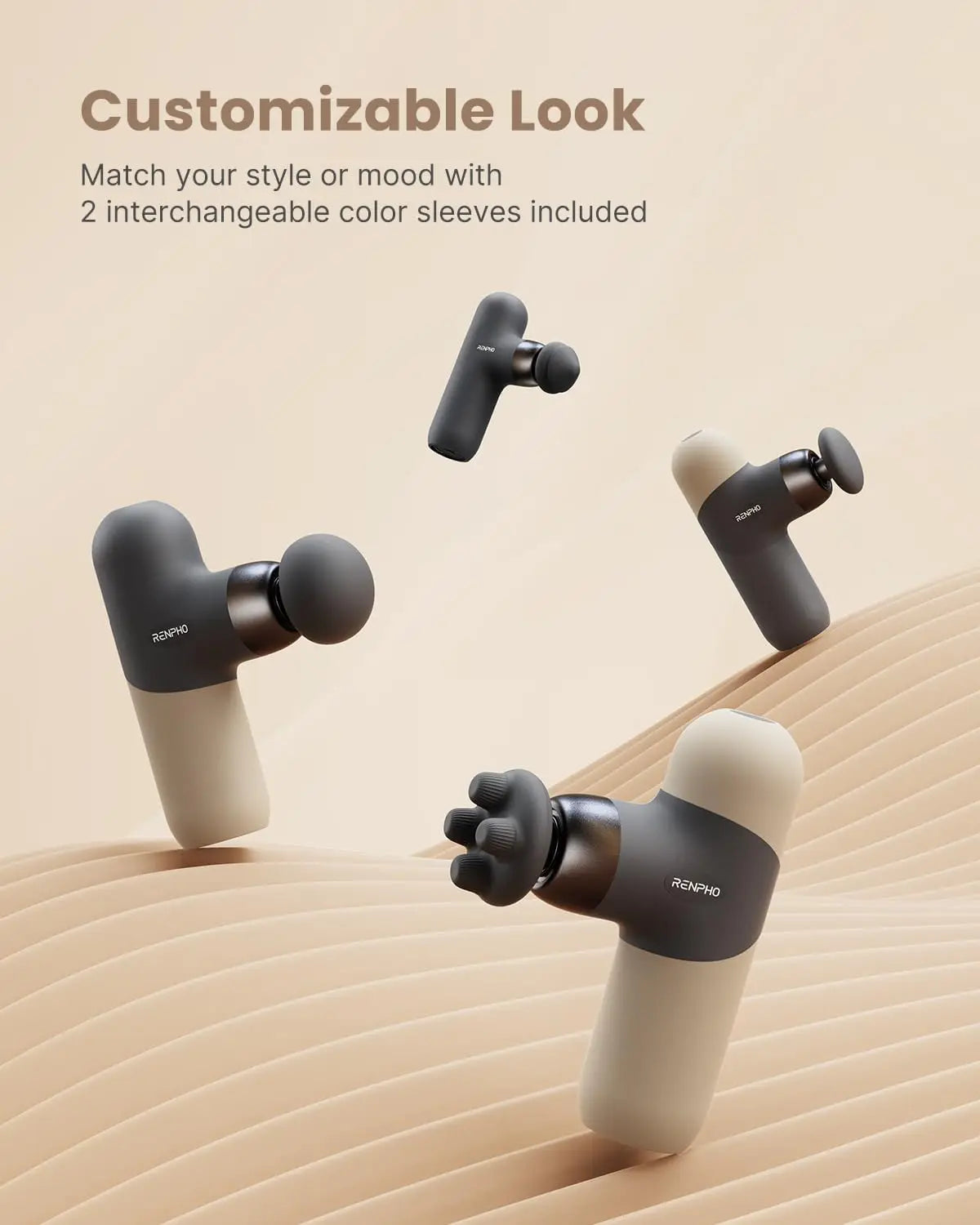 Thermal Massage Gun With Heat Portable Deep Tissue Percussion Massager